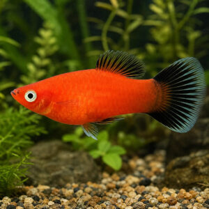 Xiphophorus maculatus red wagteil