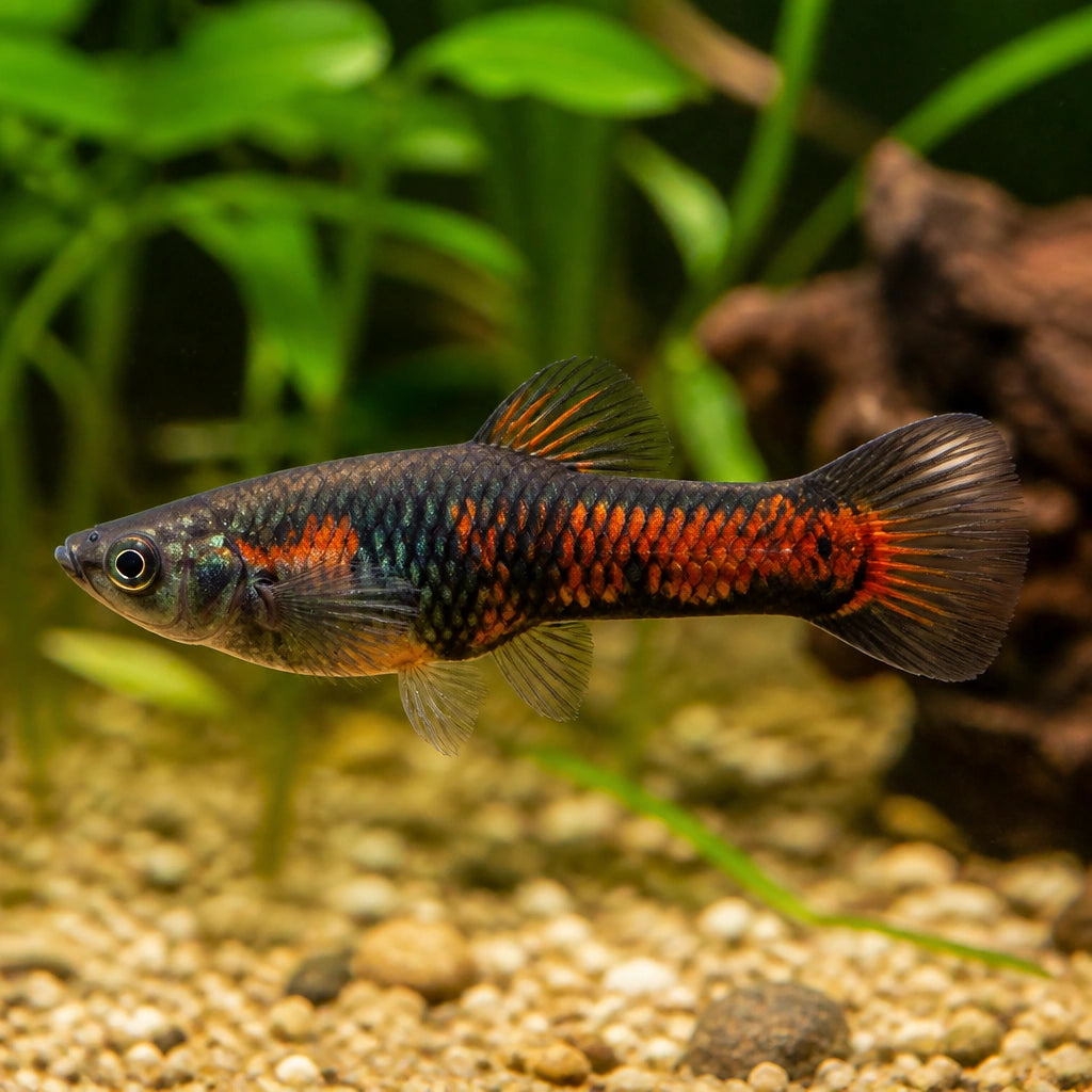 Poecilia wingei black fire