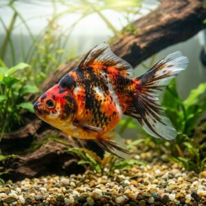 Carassius auratus l.f. calico ryukin
