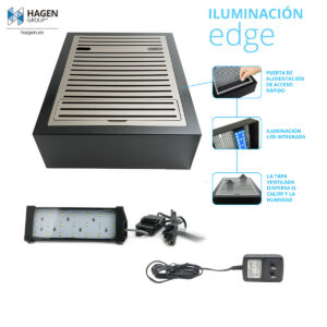 FLUVAL EDGE 2.0 Tapa+Ilu 23 L Blanco